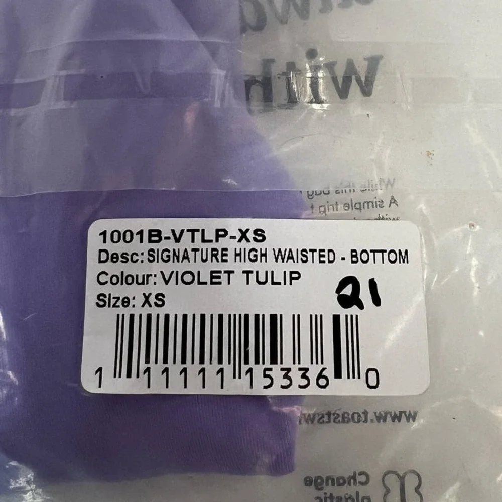 NWT Toast Swim Signature High Waisted Bikini Bottom, Violet Tulip, size XS - Picture 14 of 16